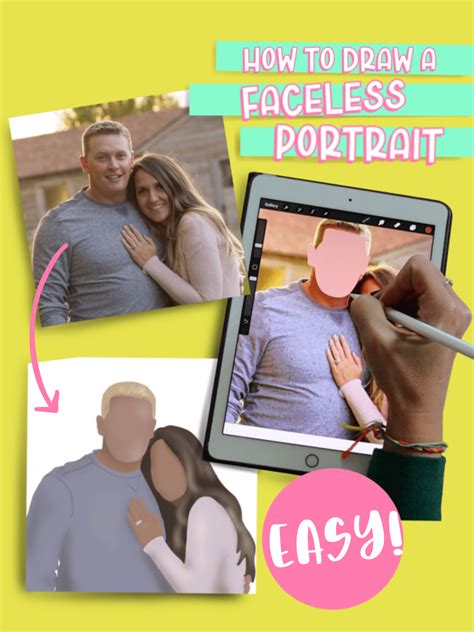 Any photo will work! You can insert a photo by starting a new canvas on Procreate than hitting the wrench and add. . Make faceless portrait online